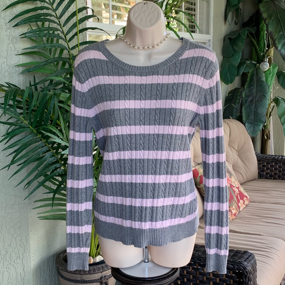 Izod striped sweater